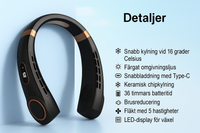Kylande Nackfläkt med LED & USB-C