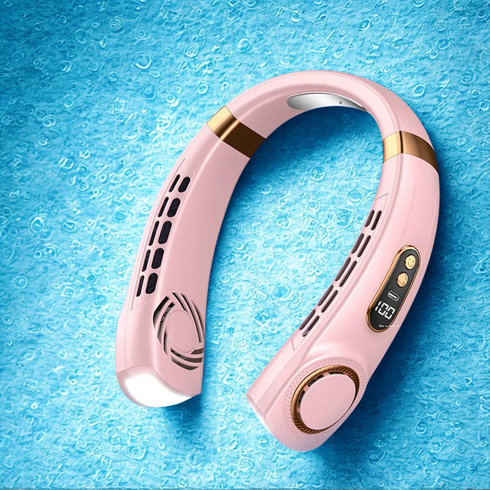 Kylande Nackfläkt med LED & USB-C