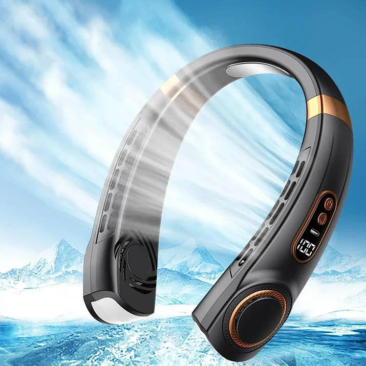 Kylande Nackfläkt med LED & USB-C