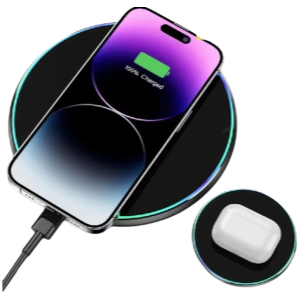 200W trådlös laddningsplatta för iPhone 16/15/14/13 Pro, Samsung Galaxy S22/S23/S24, Note och Xiaomi