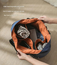 Stor kapacitet resväska – fällbar travel tote, axelväska/duffelbag i canvas för kvinnor och män