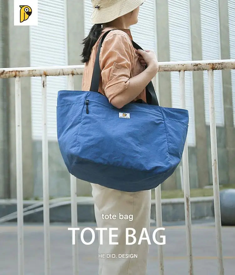 Stor kapacitet resväska – fällbar travel tote, axelväska/duffelbag i canvas för kvinnor och män