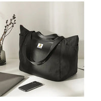 Stor kapacitet resväska – fällbar travel tote, axelväska/duffelbag i canvas för kvinnor och män