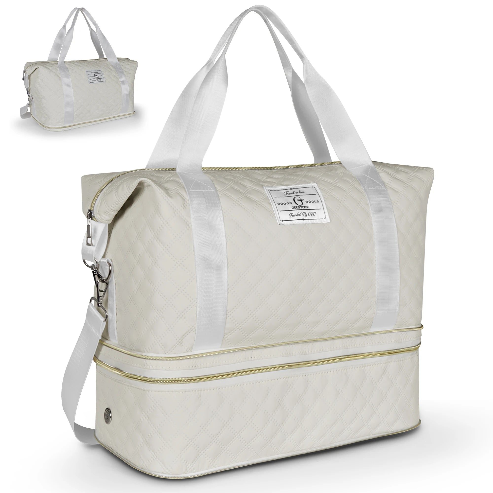 Geestock weekendväska för män och kvinnor lätt och rymlig