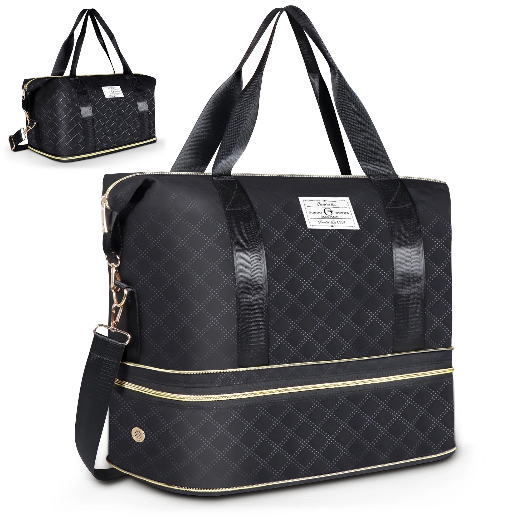 Geestock weekendväska för män och kvinnor lätt och rymlig